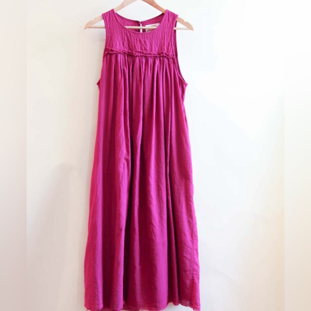 Auntie Oti “Lipstick” Red Sleeveless Dress - Picture 3 of 4